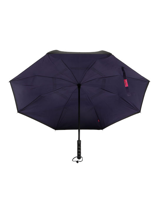Winddicht Regenschirm Kompakt Schwarz BGD8681126434584