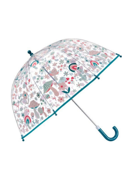 Stephen Joseph Kids Curved Handle Umbrella with Diameter 61cm Transparent