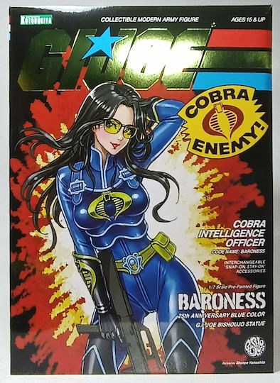 Kotobukiya 2020 Bishoujo Gi Joe Cobra Baroness Blue Uniform Pvc Statue Sealed