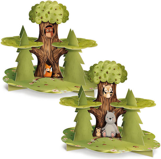 Party Pal Cupcake Stand Forest Friends