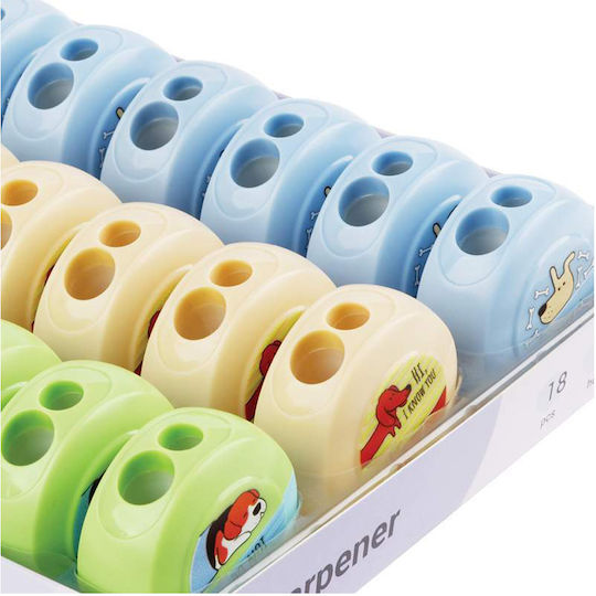 Meshu Plastic Dublă Ascuțitoare Butoiaș 1buc