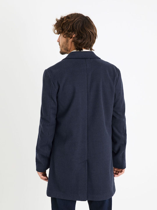 Celio Men's Coat Dark blue