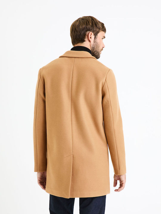 Celio Fubiais Men's Coat Camel