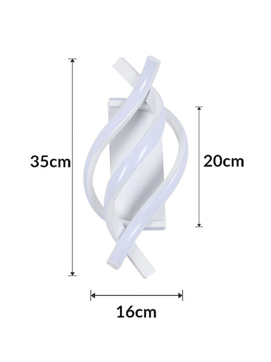 Powertech Lumină de Perete cu LED Integrat și Lumină Alb Natural 35cm
