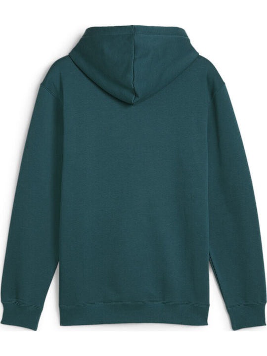 Sweatshirt mit Kapuze Petrol Blau