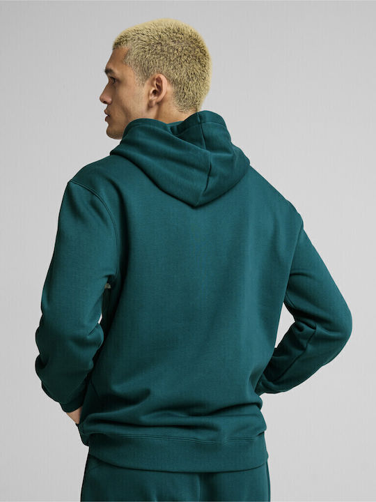 Sweatshirt mit Kapuze Petrol Blau