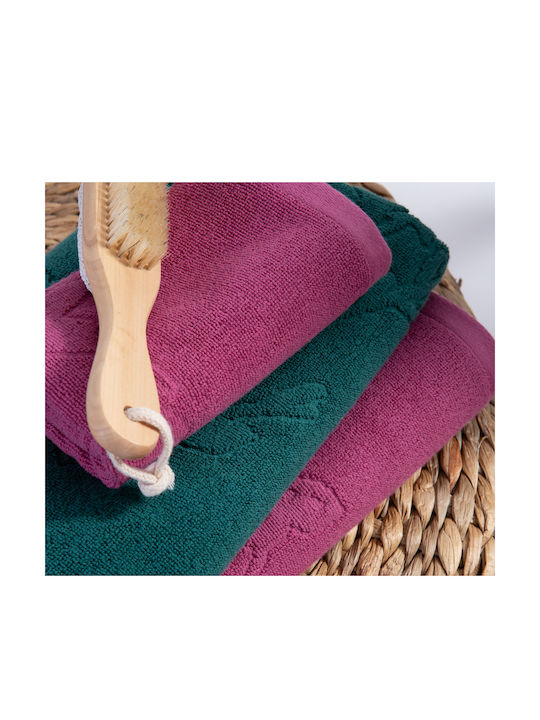 Nef-Nef Homeware Πετσέτα Χεριών Premium Birds 30x50εκ. Green Βάρους 550gr/m²