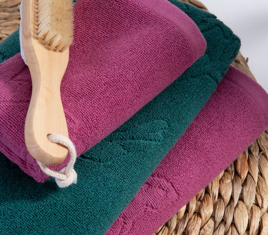 Nef-Nef Homeware Πετσέτα Σώματος Premium Birds 70x140εκ. Rose Βάρους 550gr/m²