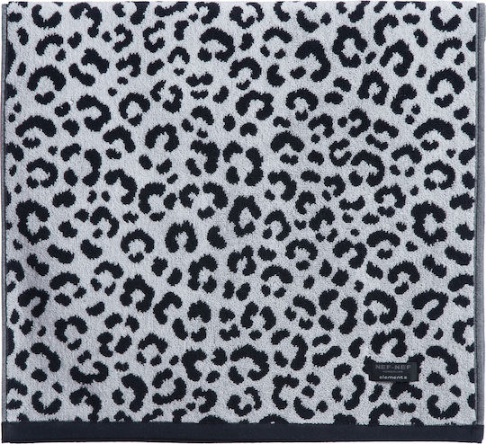 Nef-Nef Homeware Кърпа за лице Tsitar 50x90см. Grey/Black Тегло 550гр/кв.м