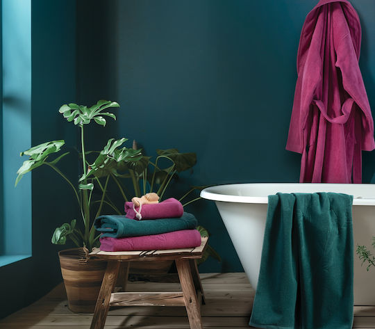 Nef-Nef Homeware Πετσέτα Σώματος Premium Birds 70x140εκ. Rose Βάρους 550gr/m²