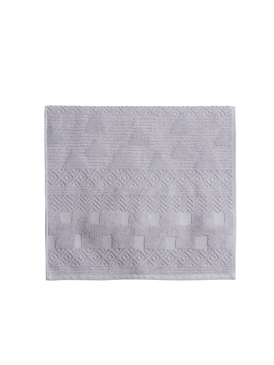 Nef-Nef Homeware Πετσέτα Χεριών Premium Quantum 30x50εκ. Grey Βάρους 550gr/m²