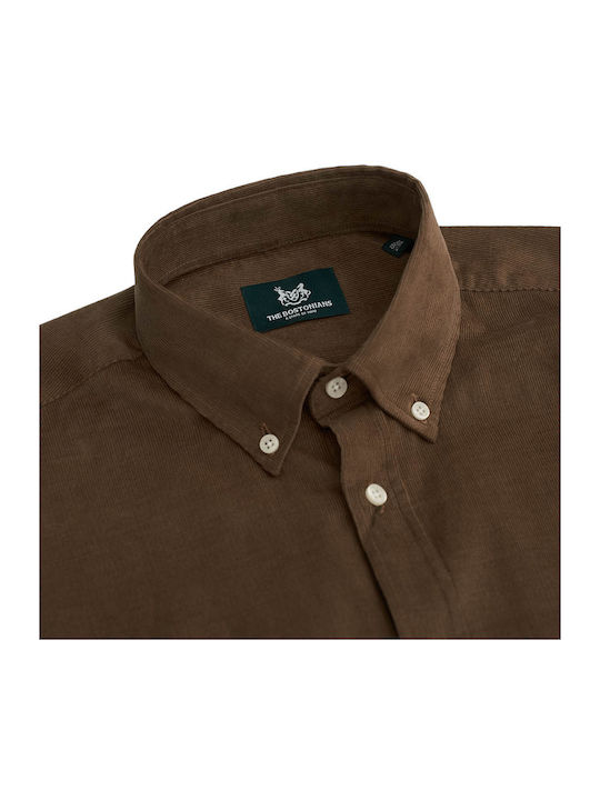 Long-sleeved Corduroy Shirt TAN