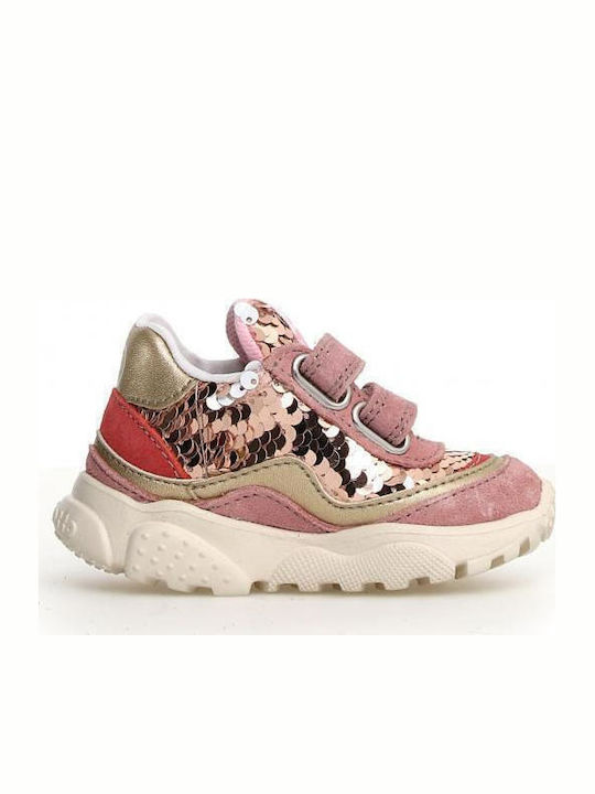 Kids Sneakers with Scratch Pink