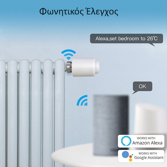 MOES Electronic Thermostatic Radiator Valve with Wi-Fi for Radiator Body 1pcs