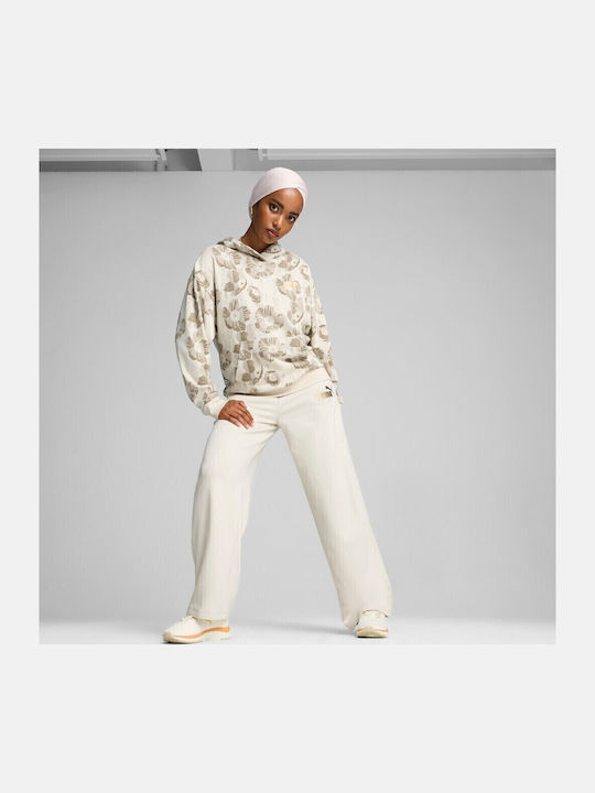 Jogginghose mit Gummizug Beige