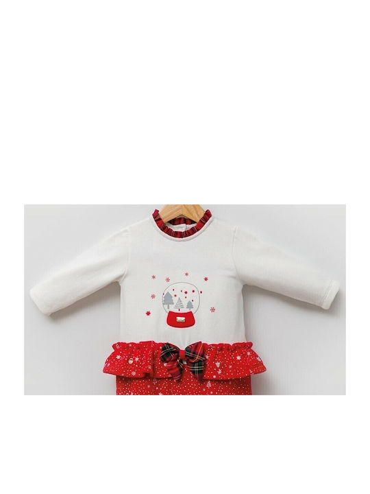 Baby Bodysuit Velvet Red