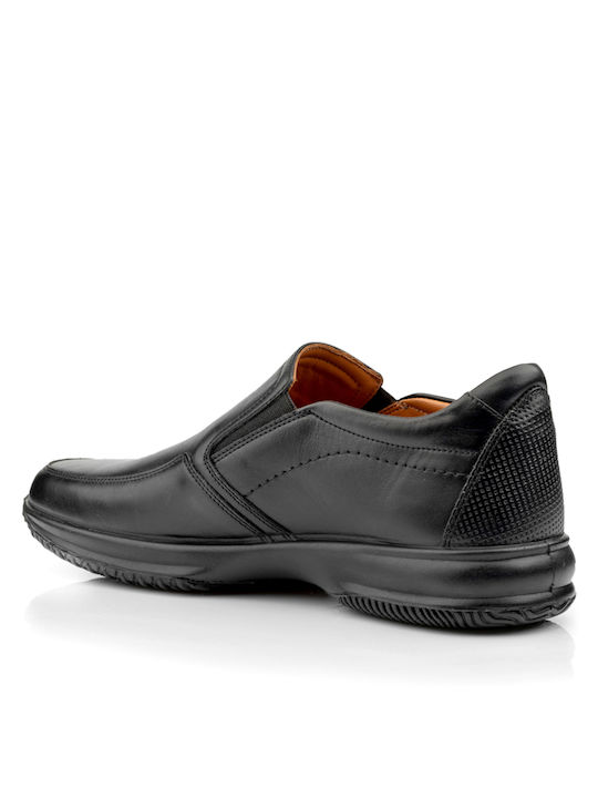 Boxer Men's Leather Casual Shoes Black