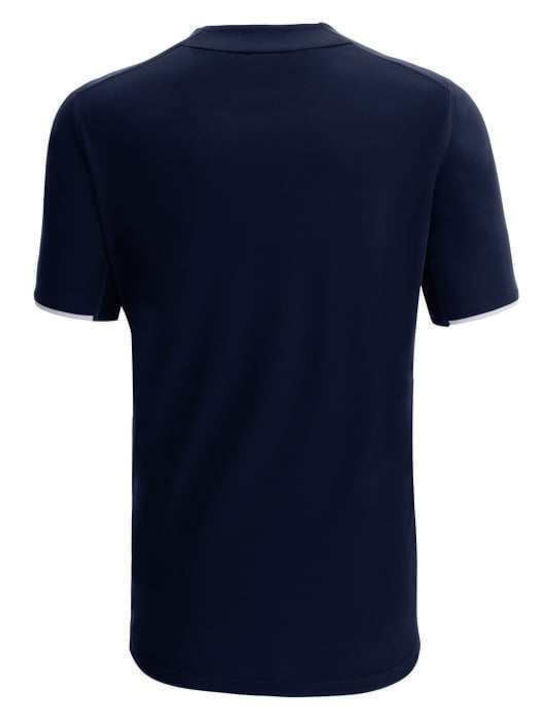 Дамска Спортна Блуза Къс ръкав Blue Navy/White