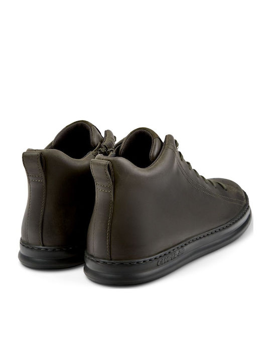 Four Leather Green Men's Boots Anatomical