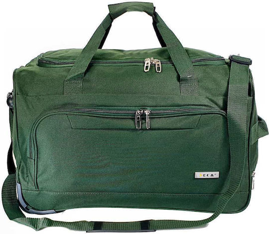 RCM Sack Voyage Back 49lt Green with Wheels Fabric L53xW28xH33cm