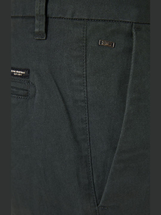 Trousers Chino in Regular Fit Forest Green