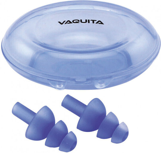 Vaquita Silicone Earplugs for Swimming in Black Colour 2 Pieces