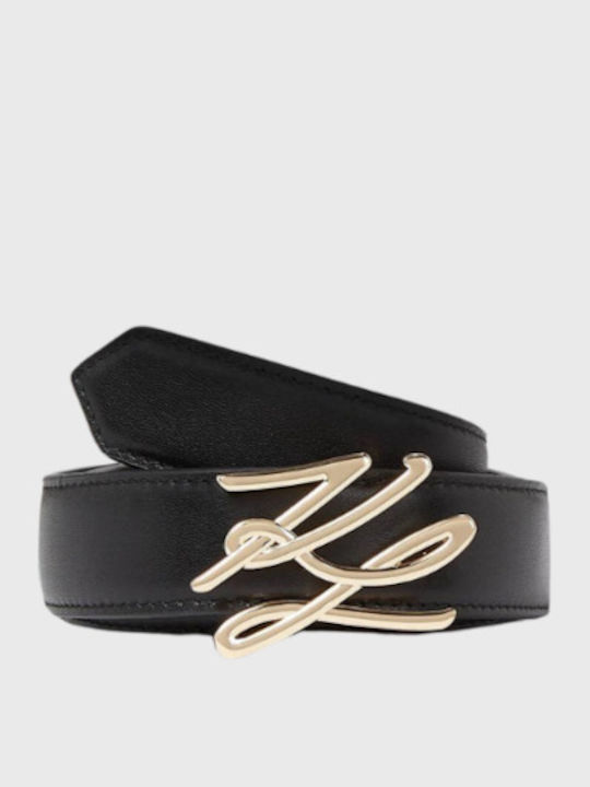 Leder Damen Gürtel Schwarz