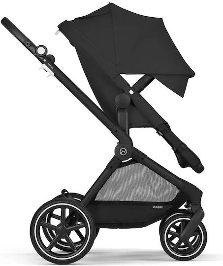 Cybex Eos Lux Ρυθμιζόμενο Καρότσι Μωρού Kατάλληλο για Nεογέννητο Moon Black | 13kg