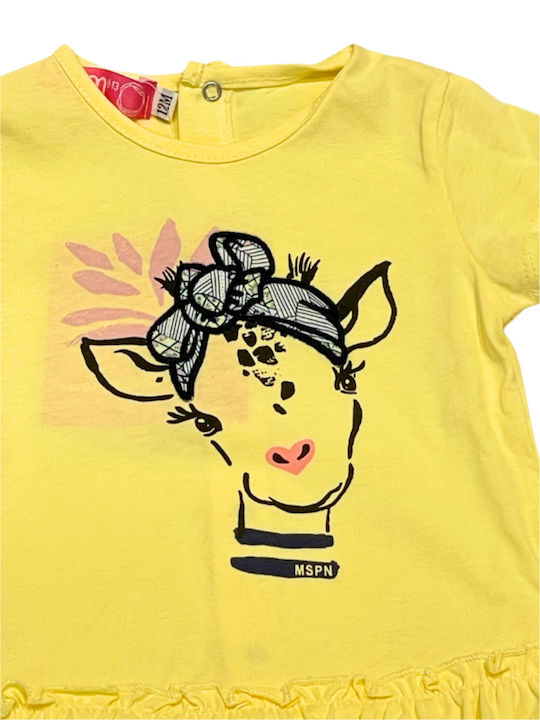 Sam 0 13 Kids Dress Short Sleeve Yellow