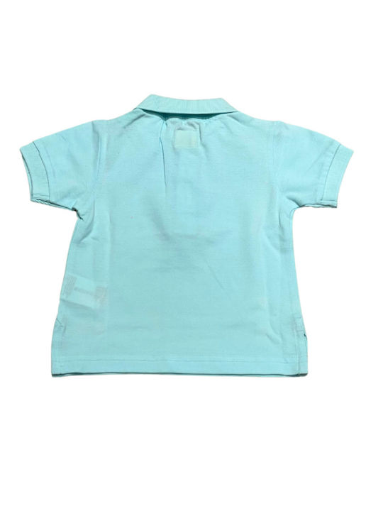 Sam 0 13 Kids Polo Short Sleeve Turquoise