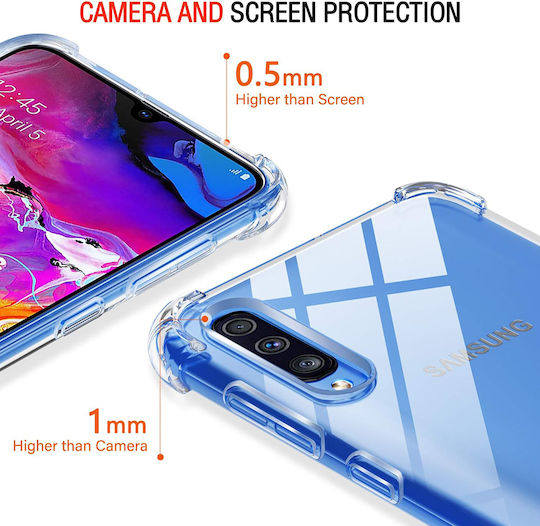 Techsuit Shockproof Clear Back Cover Σιλικόνης Διάφανο (Galaxy A30s)