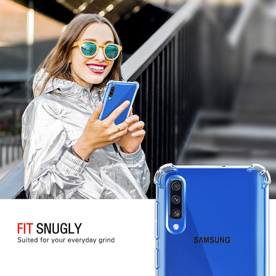 Techsuit Shockproof Clear Back Cover Σιλικόνης Διάφανο (Galaxy A30s)