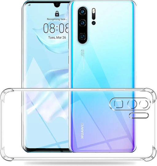 Techsuit Shockproof Clear Umschlag Rückseite Silikon Transparent (Huawei P30 Pro)