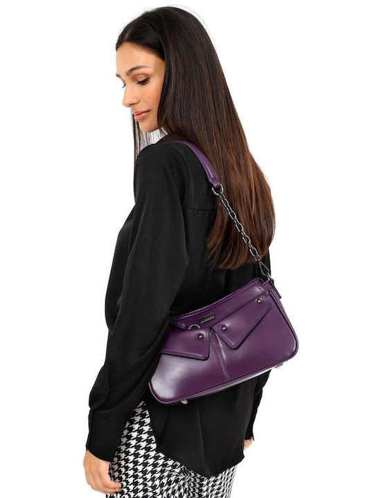 Doca Damen Tasche Schulter Lila