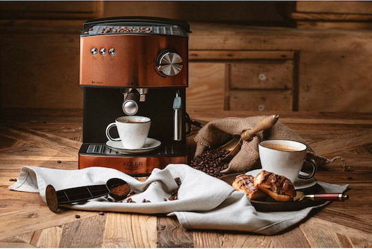 Adler Automatic Espresso Machine 850W Pressure 15bar Beige AD 4404