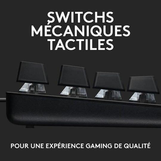 Logitech G413 SE Gaming Mechanical Keyboard with Romer-G Tactile switches and Illuminated keys (French)