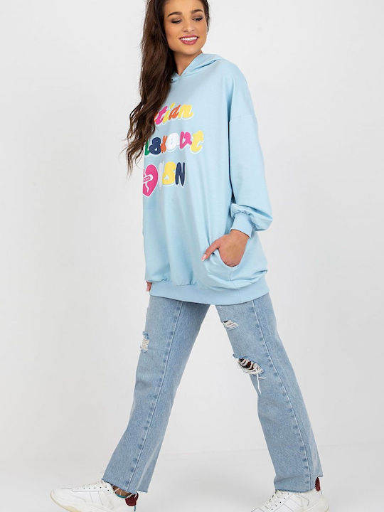 Fancy Women's Sweatshirt Light Blue