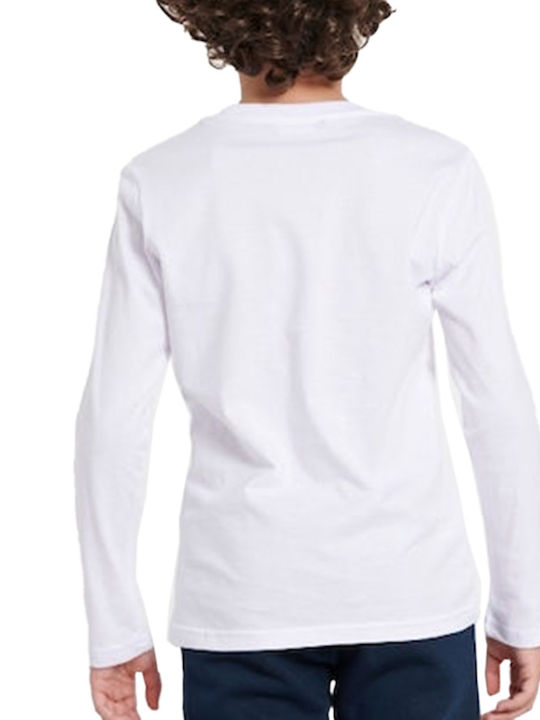 Kids Long-Sleeved White Top