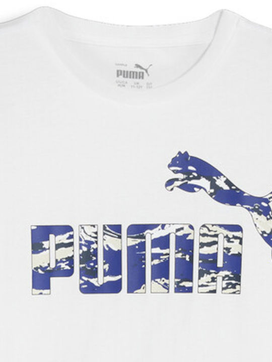 Puma Kids T-shirt White Graphic