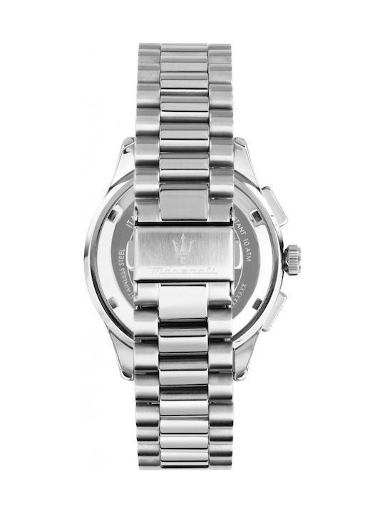 Maserati Мъжки Часовник 42mm Хронограф На Батерия Със Сребрист Ацетиленов Гривна