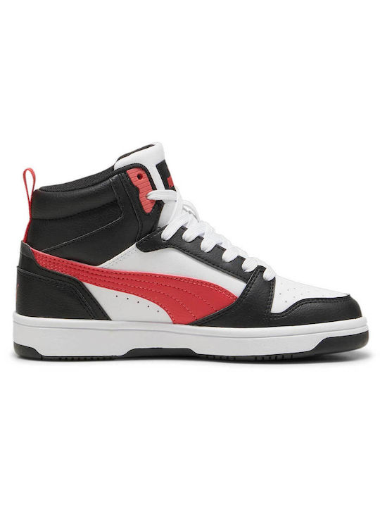 Puma Παιδικά Sneakers Rebound V6 Mid Jr Μαύρα