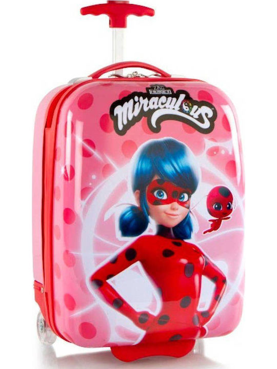 Heys Παιδική Βαλίτσα Ταξιδίου Καμπίνας Σκληρή Miraculous με 2 Ρόδες Ύψους 46εκ.