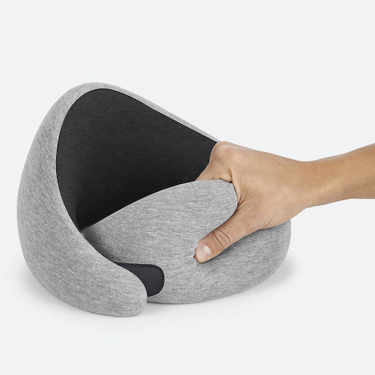 Ostrichpillow Μαξιλαράκι Ταξιδίου Memory Foam Γκρι