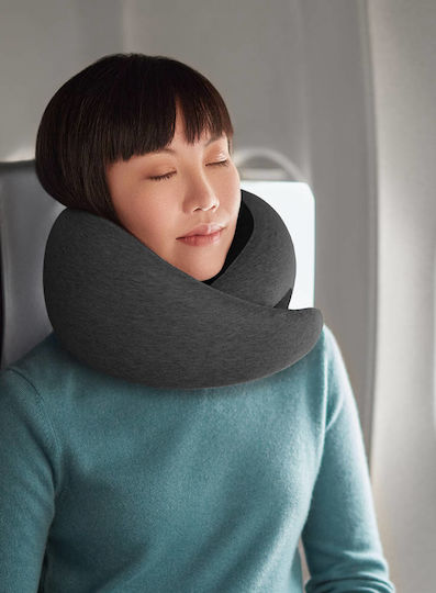 Ostrichpillow Pernă de călătorie Bumbac Gri M25xL17xH7cm