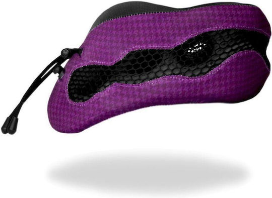 Cabeau Evo Cool Memory Foam Travel Set Pillow and Earplugs with Carrying Case Purple