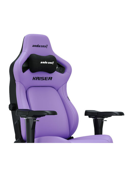 Anda Seat Kaiser 4 L Καρέκλα Gaming Δερματίνης με Ρυθμιζόμενα Μπράτσα Μωβ