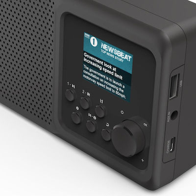 HAMA DR5BT Portable Radio Battery DAB+ with Bluetooth Black