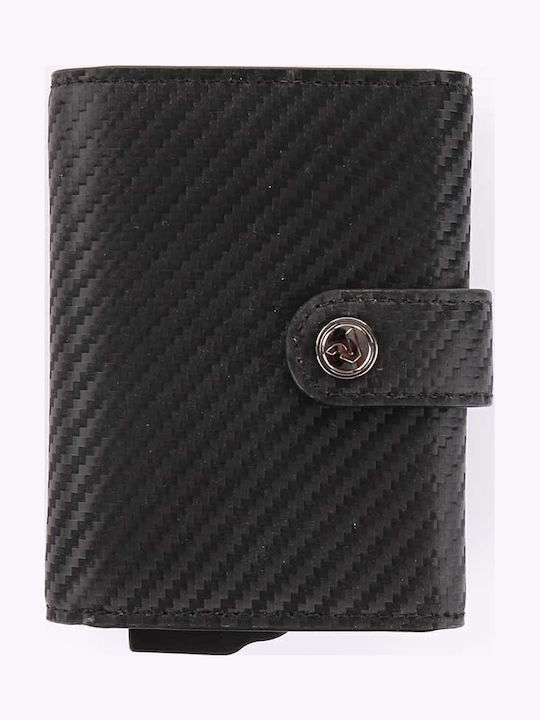 Кожен Мъжки Портфейл с RFID Черен