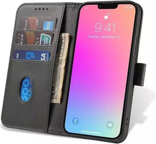 Hurtel Magnet Wallet Δερματίνης Μαύρο (Realme 11 Pro / 11 Pro+)