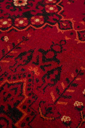 Viokarpet Mauri 02269 Teppich Rechteckig Synthetisch,Polyester/Cotton/Leather Burgundy
